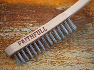 Faithfull Heavy-Duty Scratch Brush, Two Row - imagen 2
