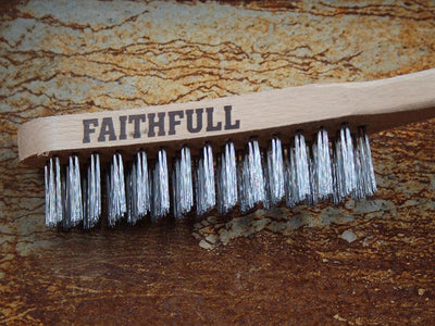 Faithfull Heavy-Duty Scratch Brush, Three Row