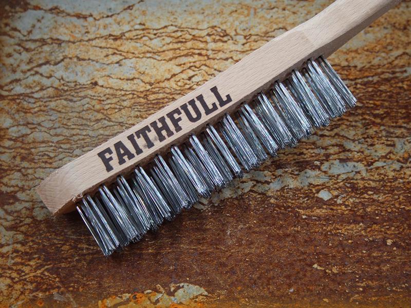 Faithfull Heavy-Duty Scratch Brush, Three Row - imagen 2