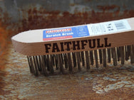 Faithfull Heavy-Duty Scratch Brush, Three Row - imagen 3