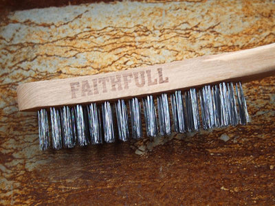 Faithfull Heavy-Duty Scratch Brush, Four Row