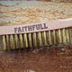 Faithfull Brass Scratch Brush, Four Row