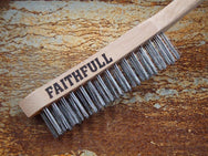 Faithfull Heavy-Duty Stainless Steel Scratch Brush, 3 Row - imagen 2