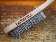 Faithfull Heavy-Duty Stainless Steel Scratch Brush, 4 Row - imagen 2