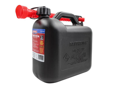 Faithfull Plastic Fuel Can Black 5 litre