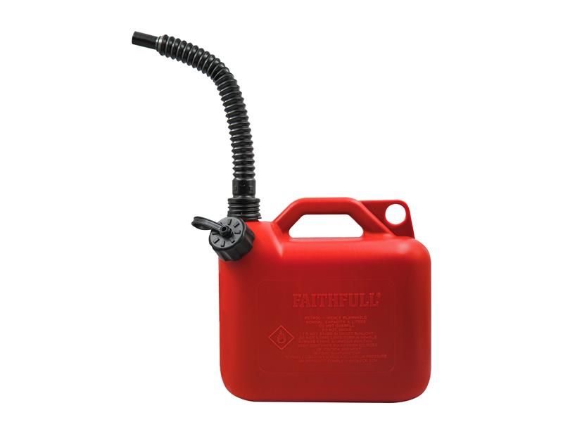 Faithfull Plastic Fuel Can Red 5 litre - imagen 2