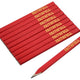 Faithfull FSC Carpenter's Pencils - Red / Medium (Pack 10)