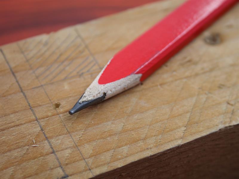 Faithfull FSC Carpenter's Pencils - Red / Medium (Pack 10) - imagen 3