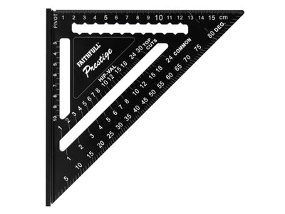 Faithfull Prestige Quick Roofing Square Black Aluminium 180mm (Metric) – – Now available at MTN Shop UK.