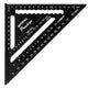 Faithfull Prestige Quick Roofing Square Black Aluminium 180mm (Metric)