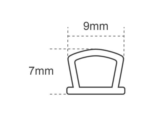 Faithfull Silicone Draught Excluder Brown 6M 9 x 7mm – – Now available at MTN Shop UK. - imagen 2