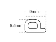 Faithfull EPDM Draught Excluder White 6M 9 x 5.5mm – – Now available at MTN Shop UK. - imagen 2