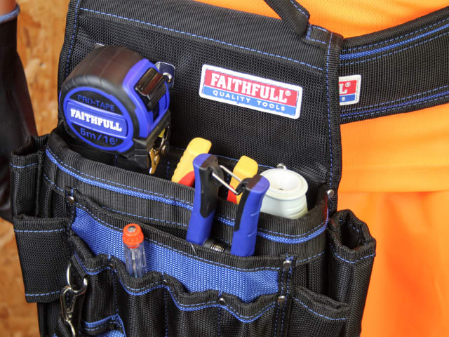 Faithfull Electricians Tool Pouch 2100D Nylon – – Now available at MTN Shop UK. - imagen 3