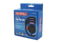 Faithfull Zirconia Abrasive Jumbo Flap Disc 115 x 22mm 80 Grit (3 Pack) - imagen 2