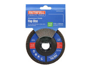 Faithfull Aluminium Oxide Flap Disc 115 x 22mm 120 Grit – – Now available at MTN Shop UK. - imagen 4