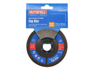 Faithfull Aluminium Oxide Flap Disc 115 x 22mm 80 Grit – – Now available at MTN Shop UK. - imagen 4