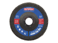 Faithfull Zirconia Abrasive Jumbo Flap Disc ZA120 125mm – – Now available at MTN Shop UK. - imagen 2