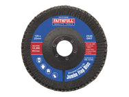 Faithfull Zirconia Abrasive Jumbo Flap Disc ZA40 125mm – – Now available at MTN Shop UK. - imagen 2