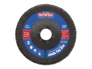 Faithfull Zirconia Abrasive Jumbo Flap Disc ZA80 125mm – – Now available at MTN Shop UK. - imagen 2