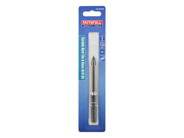 Faithfull Carbide Hard Tile & Glass Drill Bit