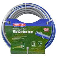 Faithfull Flexible Anti-Twist Hose 15M retail packaging - imagen 2