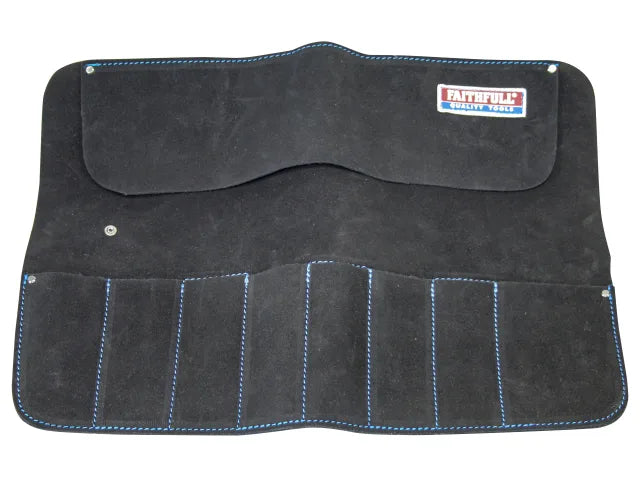 Faithfull 8 Pocket Leather Chisel Roll – – Now available at MTN Shop UK. - imagen 2