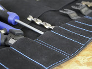 Faithfull 10 Pocket Leather Tool Roll - imagen 3