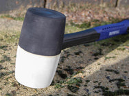 Faithfull Black & White Fibreglass Mallet - imagen 2