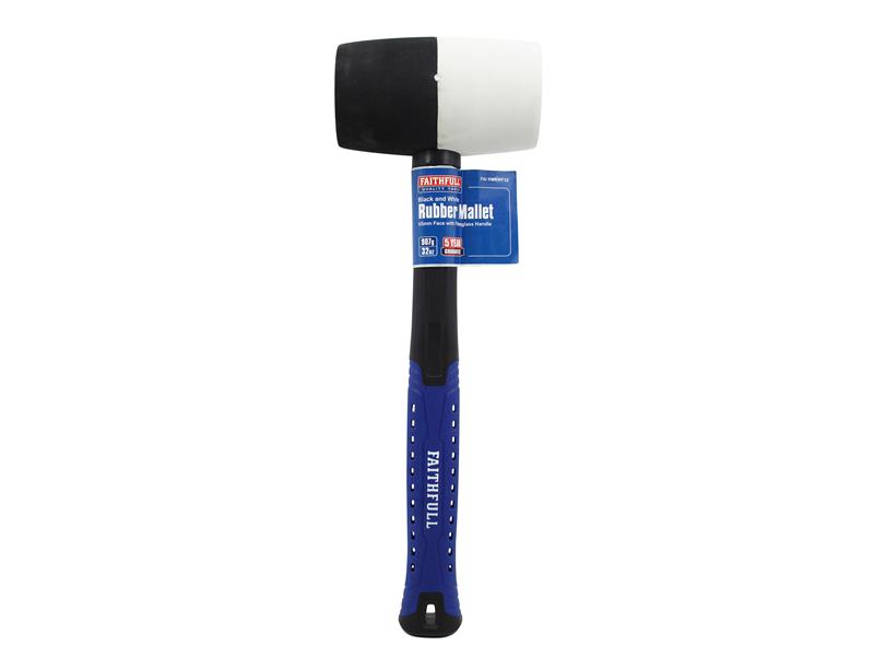 Faithfull Black & White Fibreglass Mallet - imagen 4