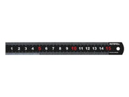 Faithfull Matt Black Stainless Steel Measuring Rule - imagen 5