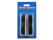 Faithfull Hook & Loop Self Adhesive Tape Black 20mm x 1m - imagen 3