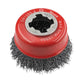 Faithfull X-LOCK Wire Cup Brush 75mm M14x2, 0.30mm Steel Wire