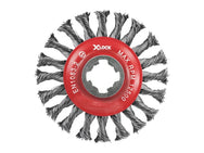 Faithfull X-LOCK Conical Wire Brush 115mm M14x2, 0.50mm Steel Wire – – Now available at MTN Shop UK. - imagen 2