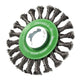 Faithfull X-LOCK Conical Wire Brush 115mm M14x2, 0.50mm Stainless Steel Wire