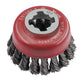 Faithfull X-LOCK Wire Cup Brush Twist Knot 75mm M14x2, 0.50mm Steel Wire