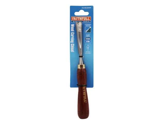 Faithfull V-Straight Parting Carving Chisel 9.5mm (3/8in) – – Now available at MTN Shop UK. - imagen 3