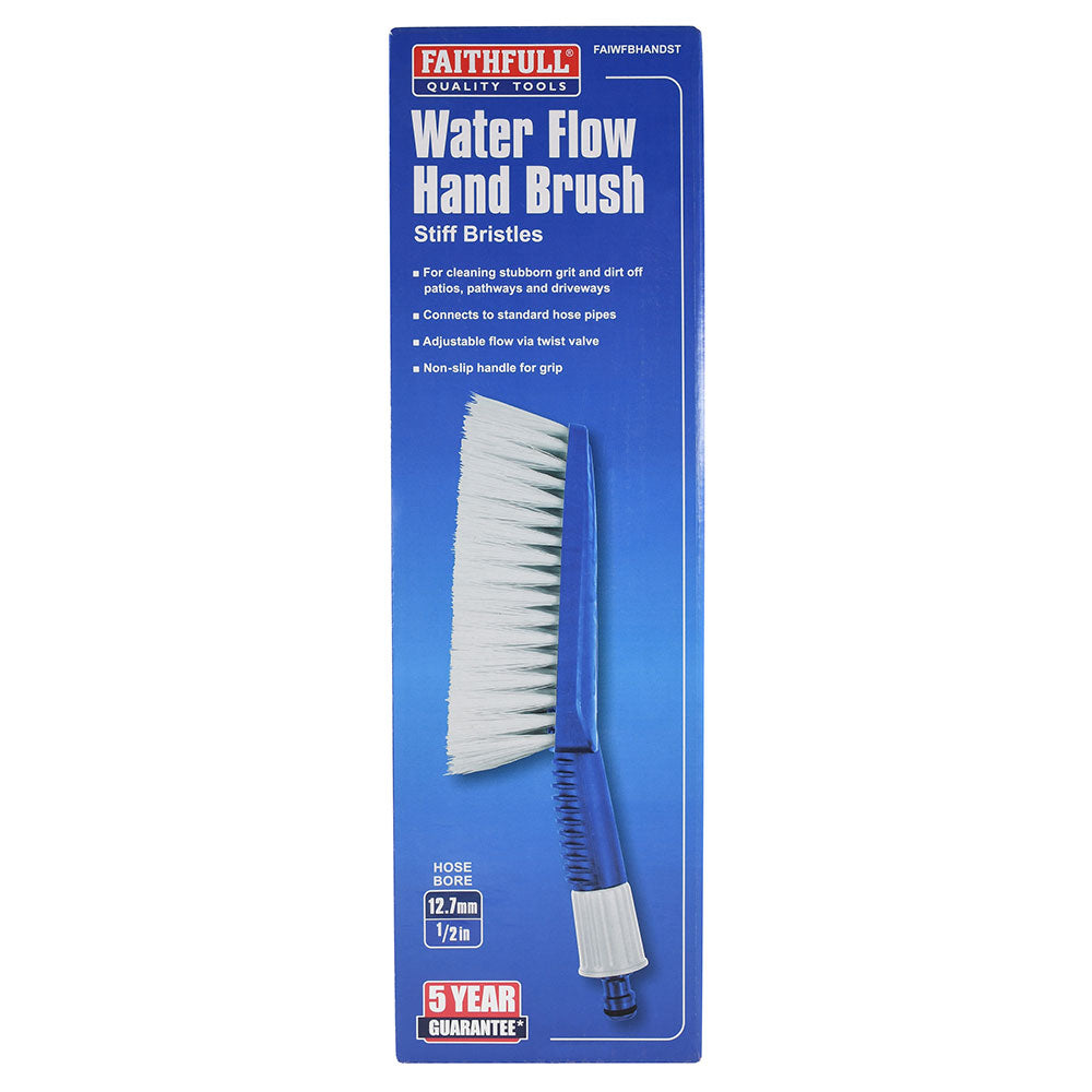 Faithfull Water Flow Hand Brush Soft Bristles retail packaging - imagen 14
