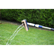 Faithfull Water Flow Cleaning Brush attached to telescopic pole outdoors - imagen 5