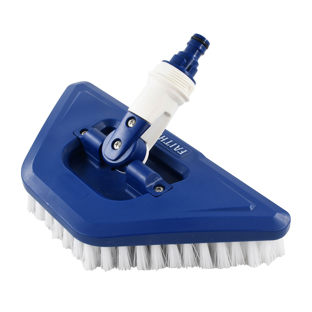 Faithfull Water Flow Cleaning Brush with stiff white bristles, top view - imagen 8