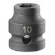 Facom  6-Point Stubby Impact Socket 1/2in Drive 10mm