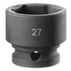 Facom  6-Point Stubby Impact Socket 1/2in Drive 27mm
