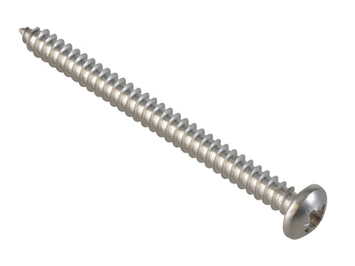 ForgeFix Self-Tapping Screw Pozi Compatible Pan A2 SS 2in x 8 ForgePack 12