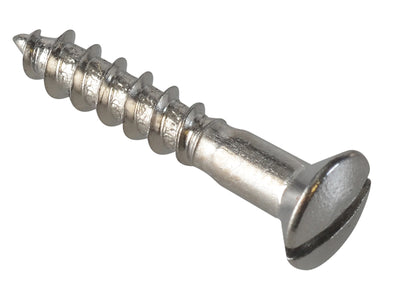 ForgeFix Multi-Purpose Screw SL Raised Head Chrome Plated 3.5 x 20mm Forge Pack 45