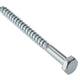 ForgeFix Coach Screw Hexagon Head Single Thread ZP M10 x 40mm Bag 10