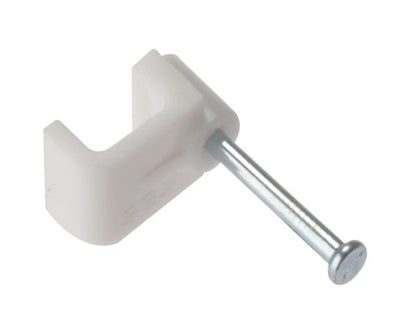 Cable Clip Flat White Bellwire Box