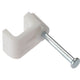ForgeFix Cable Clip Round White 7-8mm Box 100