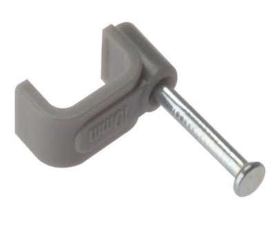Cable Clip Flat Grey