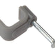 ForgeFix Cable Clip Flat Grey 1.00mm Box 100