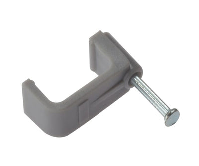 Cable Clip Flat Grey