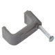 ForgeFix Cable Clip Flat Grey 4.00mm Box 100